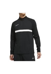 Koszulka męska piłkarska Nike Academy CW6110. Typ kołnierza: kołnierzyk stójkowy. Materiał: materiał, poliester, tkanina. Długość rękawa: długi rękaw. Technologia: Dri-Fit (Nike). Długość: długie. Sport: piłka nożna #1