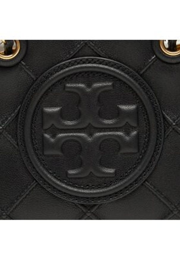 Tory Burch Torebka Fleming Soft Mini Chain Tote 152334 Czarny. Kolor: czarny. Materiał: skórzane