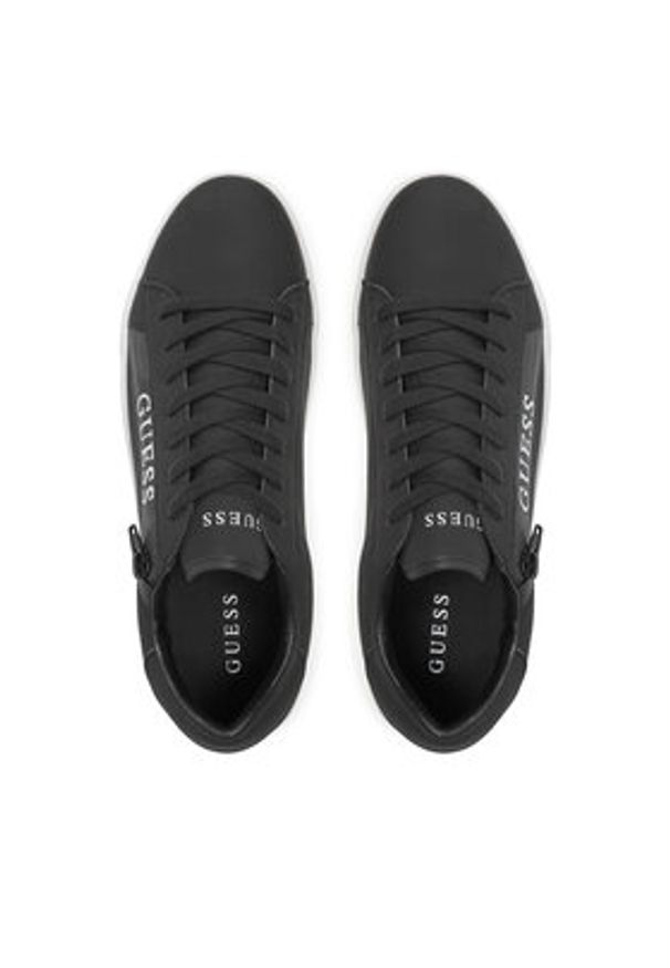 Guess Sneakersy Todi Iik FMFTOD ELE12 Czarny. Kolor: czarny. Materiał: skóra