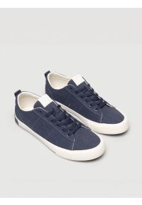 Big-Star - Trampki męskie granatowe TT174295 403. Okazja: na co dzień. Nosek buta: okrągły. Kolor: niebieski. Materiał: guma, materiał. Sport: turystyka piesza #2