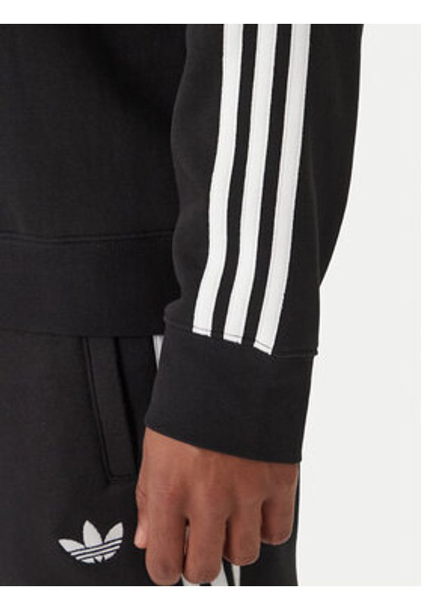 Adidas - adidas Bluza 3-Stripes KE3550 Czarny Regular Fit. Kolor: czarny. Materiał: bawełna