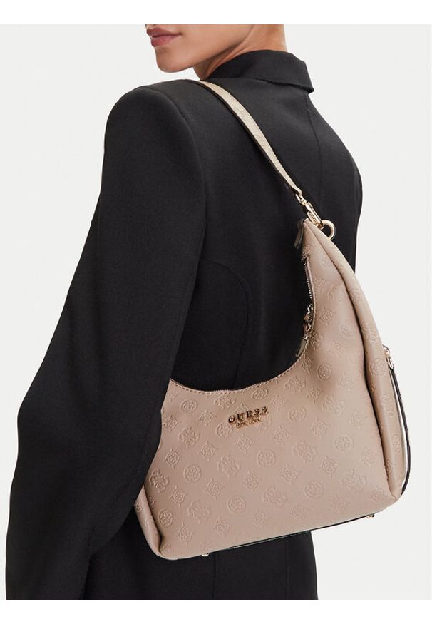 Guess Torebka Phoebe HWPD96 65020 Beżowy. Kolor: beżowy. Materiał: skórzane
