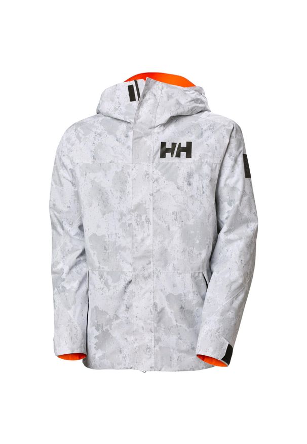 Wodoodporna kurtka narciarska Helly Hansen Ullr D Graphic. Kolor: szary. Sezon: zima. Sport: narciarstwo