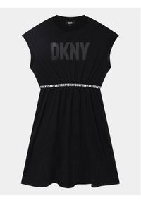 DKNY Sukienka codzienna D32898 S Czarny Regular Fit. Okazja: na co dzień. Kolor: czarny. Materiał: syntetyk. Typ sukienki: proste. Styl: casual