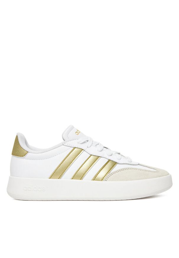 Adidas - adidas Sneakersy Barreda JR1191 Biały. Kolor: biały. Materiał: skóra