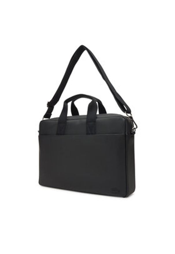 Lacoste Torba na laptopa NH4429HC Czarny. Kolor: czarny. Materiał: skóra
