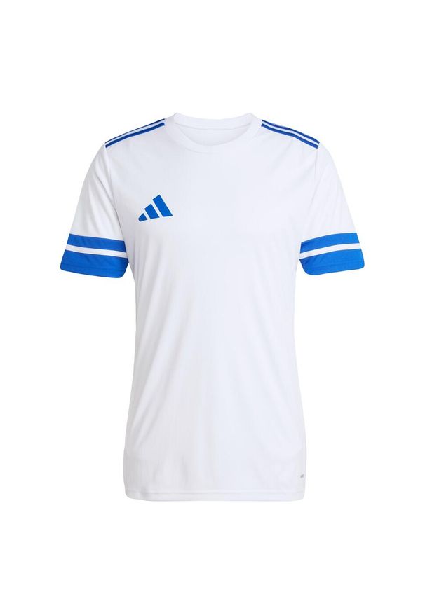 Adidas - Koszulka Squadra 25. Kolor: biały, wielokolorowy, niebieski. Materiał: materiał