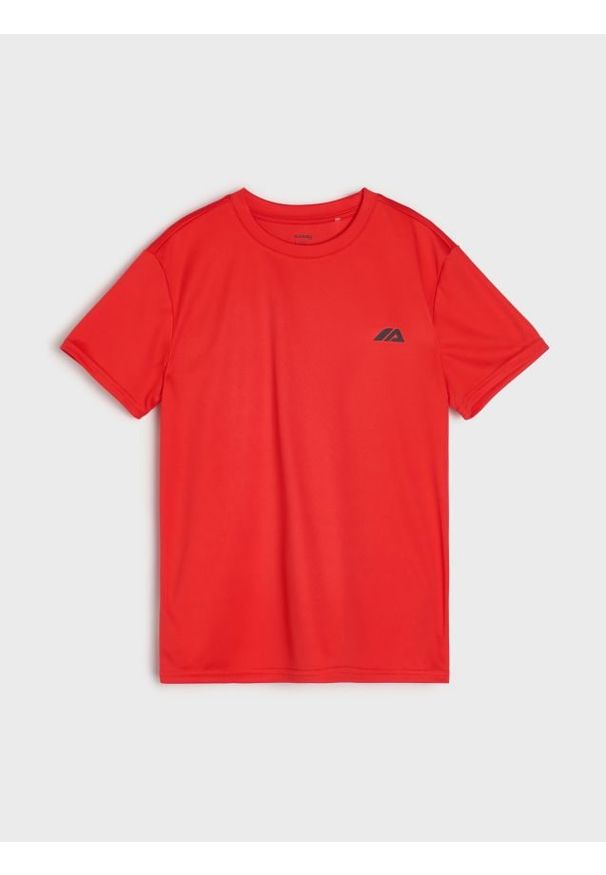 Sinsay - Koszulka sportowa Active - czerwony. Kolor: czerwony. Styl: sportowy
