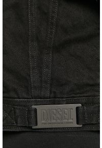 Diesel - Kurtka jeansowa. Okazja: na co dzień. Kolor: czarny. Materiał: jeans. Styl: casual #2