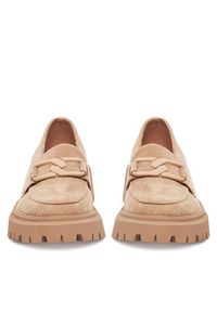 DeeZee Loafersy LE601-5 Beżowy. Kolor: beżowy. Materiał: materiał #5
