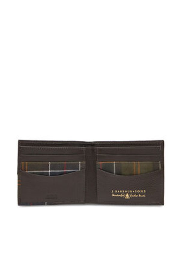 Barbour Duży Portfel Męski Tarbert MLG0063BR91 Brązowy. Kolor: brązowy. Materiał: skóra
