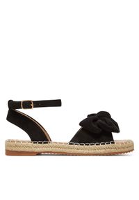 DeeZee Espadryle LE601-107 Czarny. Kolor: czarny. Materiał: materiał