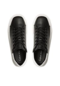 Calvin Klein Sneakersy Squared Flatform Cupsole Lace Up HW0HW01775 Czarny. Kolor: czarny. Materiał: skóra