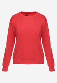 Renee - Czerwona Casualowa Bluza z Bawełną Akko. Okazja: na co dzień. Kolor: czerwony. Materiał: bawełna. Styl: casual #6