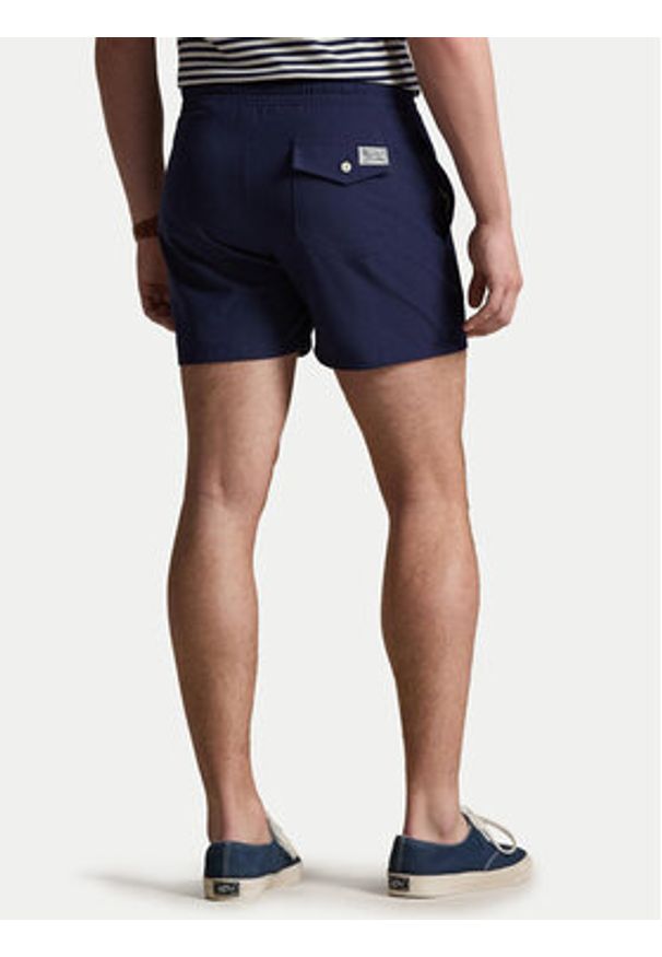 Polo Ralph Lauren Szorty kąpielowe 710B16721004 Granatowy Slim Fit. Kolor: niebieski. Materiał: syntetyk