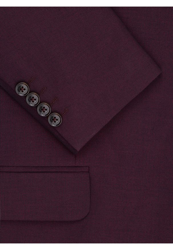 Pako Lorente - PAKO LORENTE - Bordowa marynarka garniturowa. Kolor: czerwony. Materiał: wiskoza, poliester, elastan. Styl: młodzieżowy