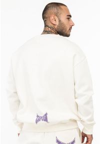 TAPOUT - Oversize'owy sweatshirt Tapout CF. Kolor: wielokolorowy, fioletowy, biały. Materiał: polar. Sport: joga i pilates #2