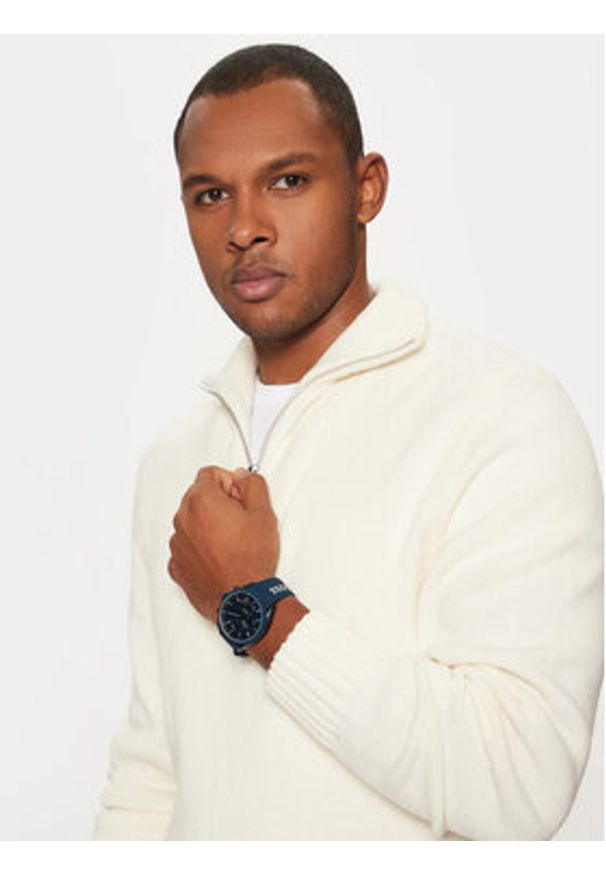 BOSS Zegarek Velocity 1514061 Granatowy. Kolor: niebieski