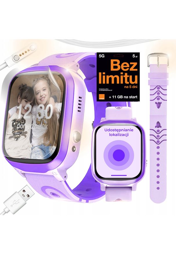 KidWatch - SMARTWATCH ZEGAREK DLA DZIECI TELEFON ROZMOWY POLSKIE MENU GPS. Rodzaj zegarka: smartwatch