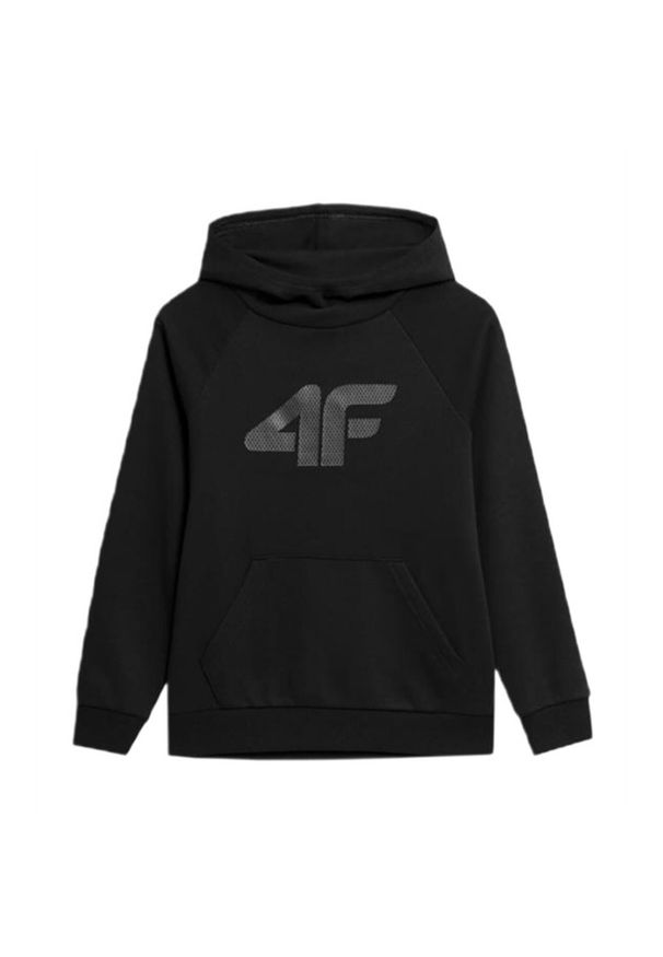 4f - Bluza Dziecięce 4F. Kolor: czarny