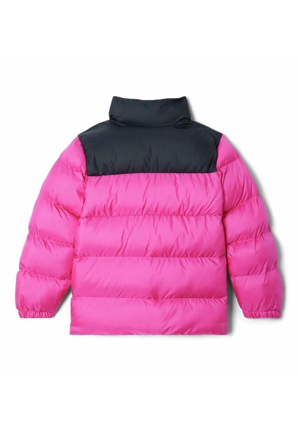 columbia - Kurtka Puchowa Columbia Puffect Jacket Dziecięca. Kolor: różowy. Materiał: puch