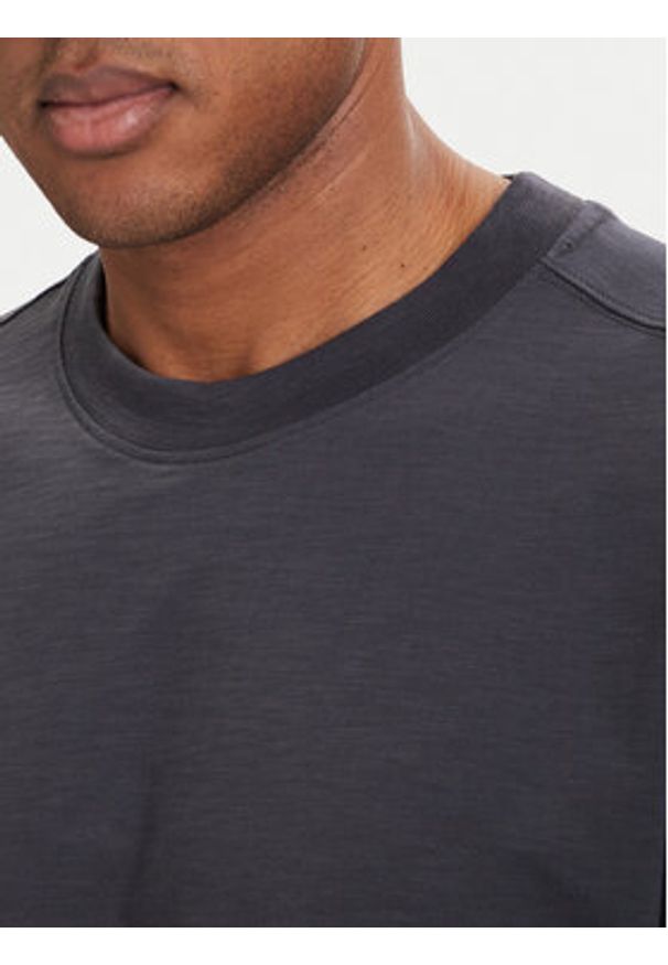 G-Star RAW - G-Star Raw T-Shirt Slub D28889-E512 Szary ciemny Relaxed Fit. Kolor: szary. Materiał: bawełna