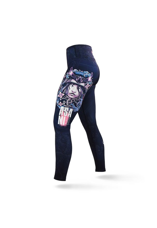 GROUND GAME - Legginsy sportowe damskie Ground Game Asami. Kolor: wielokolorowy, czarny. Materiał: poliester, elastan