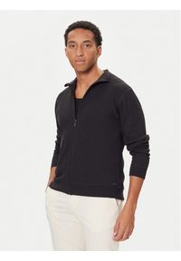 BOSS Bluza Structure 50559332 Czarny Regular Fit. Kolor: czarny. Materiał: bawełna