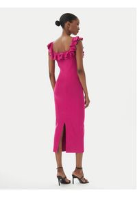 MICHAEL Michael Kors Sukienka codzienna MS683CG33D Różowy ciemny Slim Fit. Okazja: na co dzień. Kolor: różowy. Materiał: wiskoza. Typ sukienki: proste. Styl: casual #3