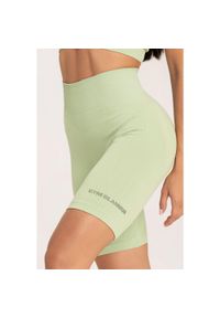 GYM GLAMOUR - Bikery fitness damskie Gym Glamour push up 2.0. Kolor: zielony, wielokolorowy, żółty. Sport: fitness