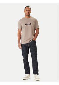 Hugo - HUGO T-Shirt Dumeo 50557437 Beżowy Regular Fit. Kolor: beżowy. Materiał: bawełna #2