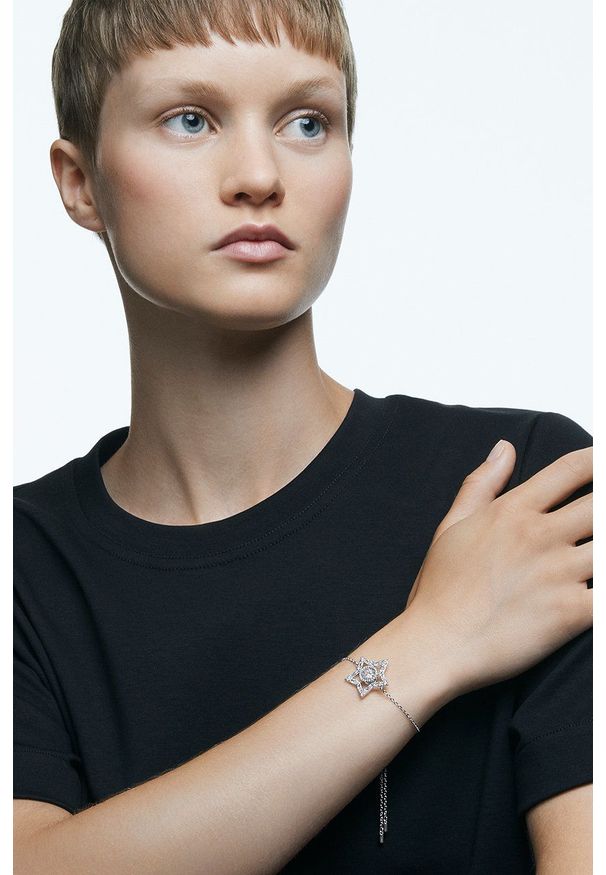 Swarovski - Bransoletka STELLA. Kolor: srebrny