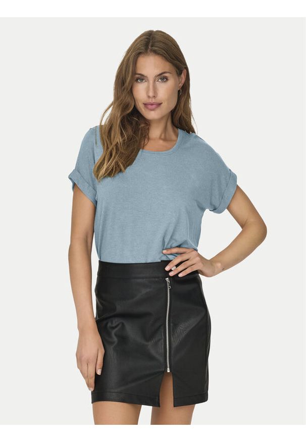 only - ONLY T-Shirt Moster 15106662 Niebieski Regular Fit. Kolor: niebieski. Materiał: wiskoza