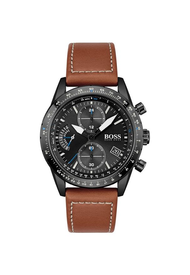 HUGO BOSS ZEGAREK PILOT 1513851. Styl: sportowy, klasyczny, elegancki, retro