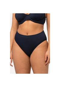 ULLA POPKEN - Damskie Figi od bikini możliwość różnych kombinacji UPF 20+. Kolekcja: plus size. Kolor: niebieski. Materiał: elastan, poliamid, materiał