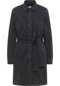 Damska Sukienka Mini Mustang Style Elmira Dress Denim Black 1015588 4000 802. Materiał: denim. Długość: mini #7