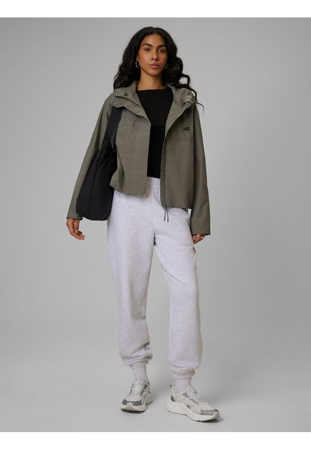 4f - 4F Longsleeve slim gładki damski - czarny XS. Okazja: na co dzień. Kolor: czarny. Materiał: dzianina, elastan, bawełna. Długość rękawa: długi rękaw. Wzór: gładki. Styl: casual, klasyczny