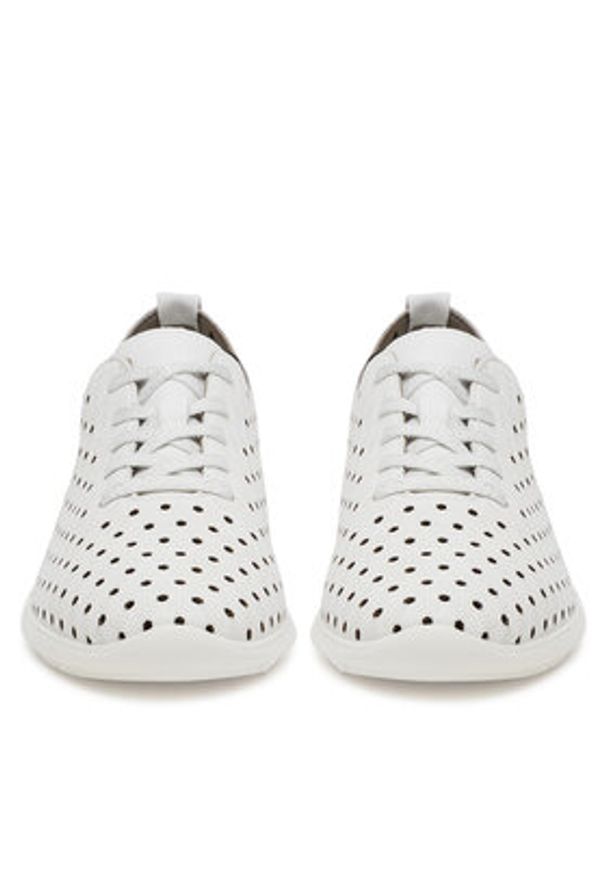 Remonte Sneakersy R7101-80 Biały. Kolor: biały. Materiał: skóra