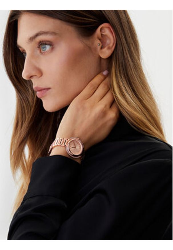 Furla Zegarek Icon Shape WW00035-K21000-1G000-1-008-20-CN-W Różowe złoto. Kolor: złoty, różowy, wielokolorowy