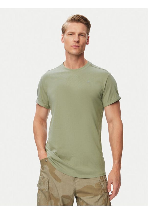 G-Star RAW - G-Star Raw T-Shirt Lash D16396-B353 Szary Regular Fit. Kolor: szary. Materiał: bawełna