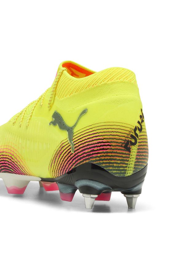 Puma - Buty piłkarskie FUTURE 8 ULTIMATE MxSG PUMA. Kolor: wielokolorowy, żółty, różowy, czarny. Sport: piłka nożna