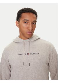 TOMMY HILFIGER - Tommy Hilfiger Bluza UM0UM03665 Beżowy Regular Fit. Kolor: beżowy. Materiał: bawełna #4