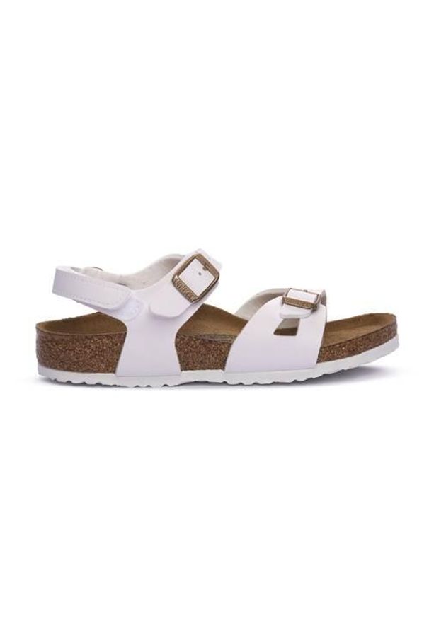 Buty do chodzenia dla dzieci Birkenstock Rio Hl. Kolor: biały. Materiał: materiał, syntetyk