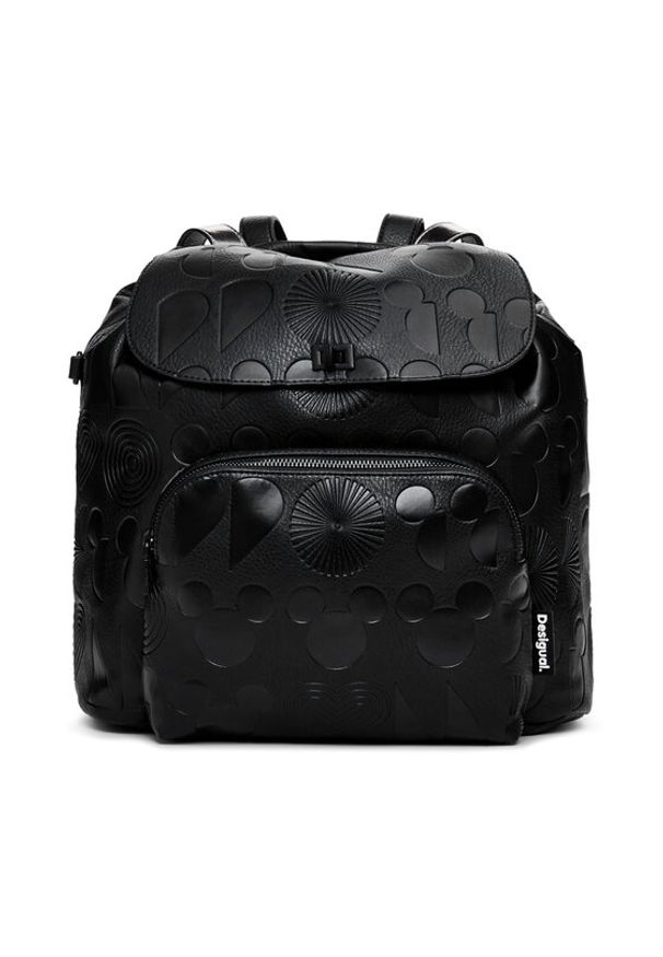 Desigual Plecak All Mickey Krapina 24WAKP01 Czarny. Kolor: czarny. Materiał: skóra