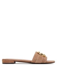 Coccinelle Klapki E4 SB2 17 01 01 Beżowy. Kolor: beżowy. Materiał: zamsz, skóra #1