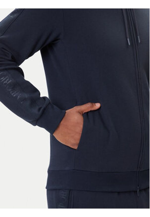 Emporio Armani Underwear Bluza EM000653 AF14976 UB102 Granatowy Regular Fit. Kolor: niebieski. Materiał: bawełna, syntetyk