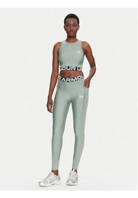 Under Armour Legginsy HeatGear 1388693 Zielony Slim Fit. Kolor: zielony. Materiał: syntetyk