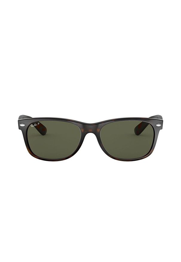 Ray-Ban - Okulary New Wayfarer. Kształt: prostokątne. Kolor: brązowy