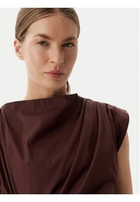 Marella Bluzka Supremo 2613161072 Brązowy Regular Fit. Kolor: brązowy. Materiał: bawełna #3
