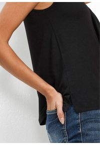 bonprix - Top z krawatką. Kolor: czarny. Styl: elegancki #2